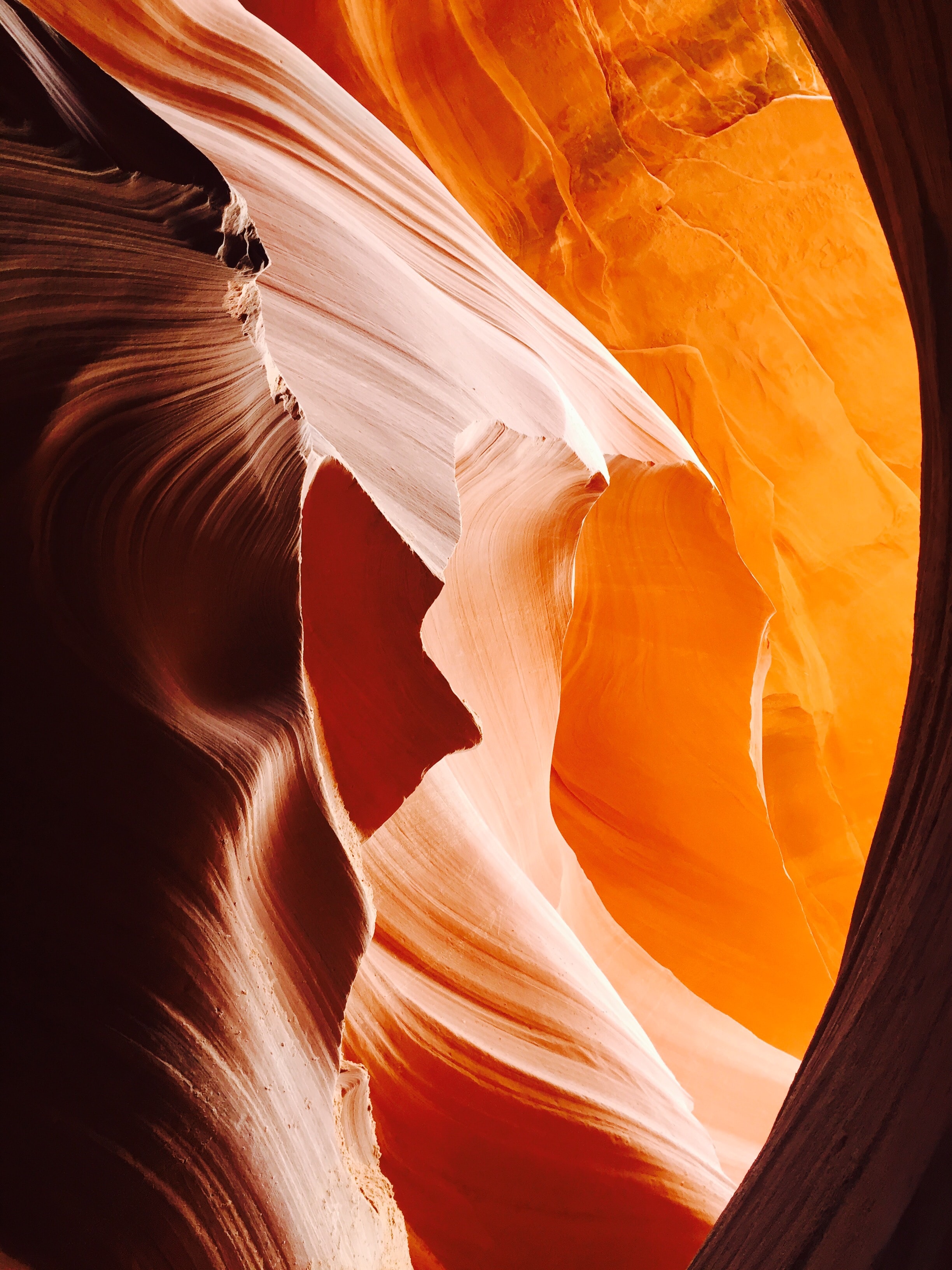 sweeping orange rock formation