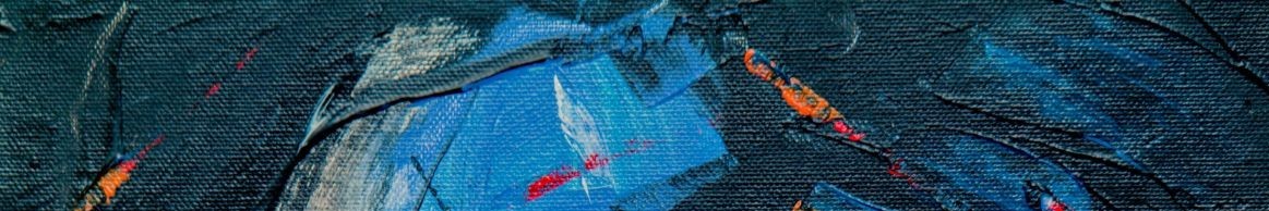 Blue splash of abstract paint